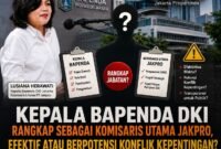 ILUSTRASI - Kepala Bapenda DKI rangkap jabatan menjadi Komisaris Utama Jakpro: Efektivitas, Independensi atau Berpotensi Konflik Kepentingan? (Foto: Suara Realitas).