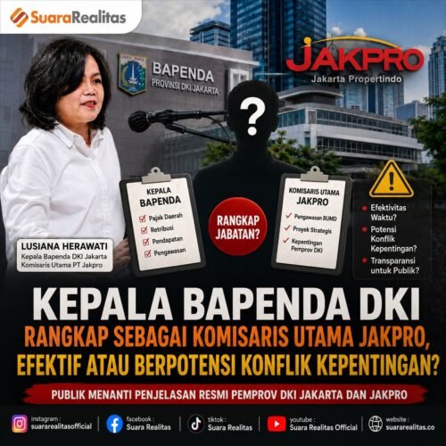 Polemik Kepala Bapenda DKI Rangkap Komisaris Utama Jakpro, Pengamat Sebut Lukai Hati Masyarakat yang Sulit Cari Pekerjaan