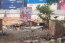 POTRET - penampakan kondisi area proyek pembangunan RTH Sunter Jaya yang dipertanyakan warga sekitar. (Foto: Suara Realitas/Kipray).