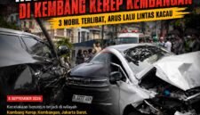 ILUSTRASI - kecelakaan maut melibatkan sejumlah mobil dan motor di Kembangan, Jakarta Barat. (Foto: Suara Realitas).