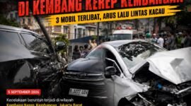 ILUSTRASI - kecelakaan maut melibatkan sejumlah mobil dan motor di Kembangan, Jakarta Barat. (Foto: Suara Realitas).