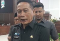 POTRET - Wali Kota Malang, Wahyu Hidayat membantah adanya isu program MBG dihentikan di daerahnya. (Foto: Suara Realitas).