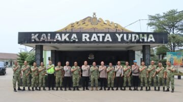 Kapolres Pelabuhan Tanjung Priok Perkuat Sinergitas dengan Satangair Pusbekangad TNI-AD