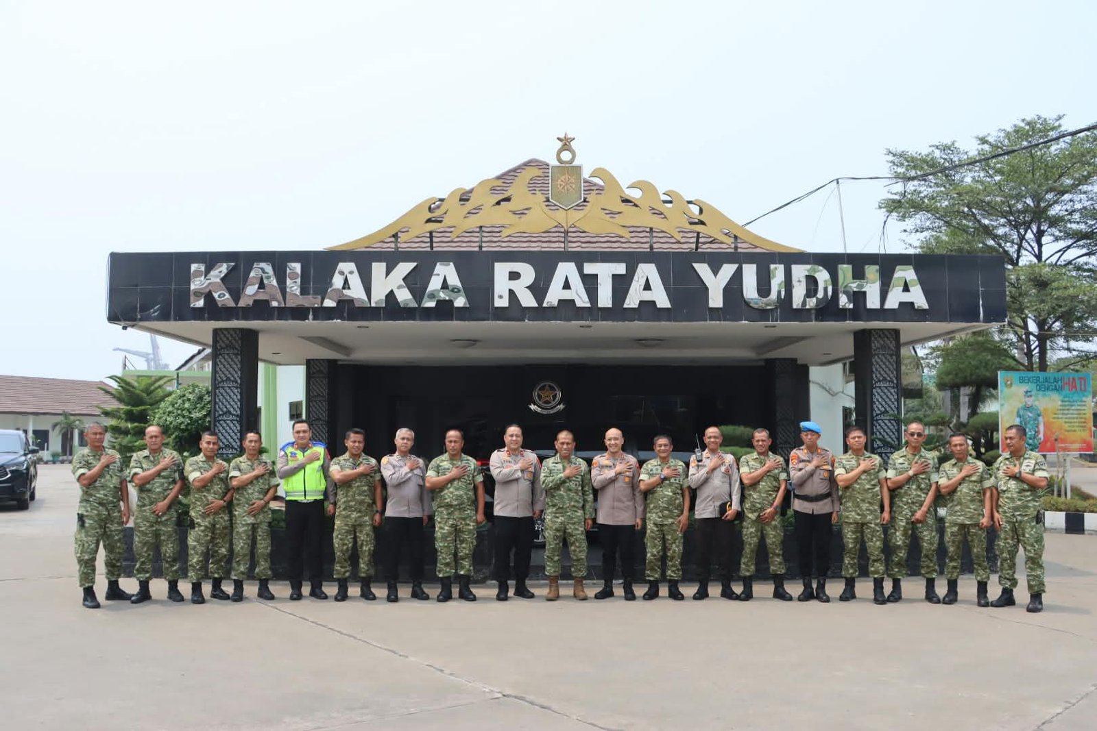 Kapolres Pelabuhan Tanjung Priok Perkuat Sinergitas dengan Satangair Pusbekangad TNI-AD
