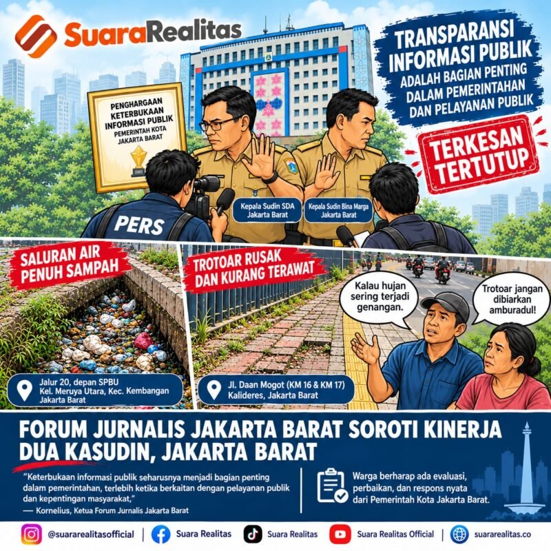 ILUSTRASI - Forum Jurnalis Jakarta Barat meminta Wali Kota, Iin Mutmainnah segera mengevaluasi jabatan dua kasudin. (Foto: Suara Realitas).