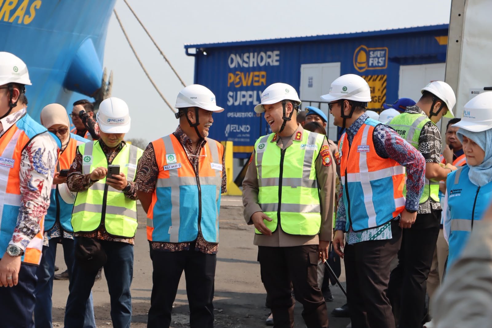 Kapolres Priok Hadiri, Peresmian Launching Onshore Power Supply, Dorong Pelabuhan Hijau dan Berkelanjutan