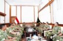 Pangkogabwilhan II Marsekal Madya TNI Muzafar, S.Sos., M.M., bersama Pejabat Utama Kogabwilhan II melaksanakan kunjungan kerja ke Markas Kodam VI/Mulawarman