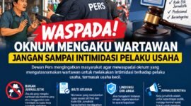 ILUSTRASI - Dewan Pers Tegas: Intimidasi dan Minta Uang mengatasnamakan Wartawan bukan Kerja Jurnalistik. (Foto: Suara Realitas).