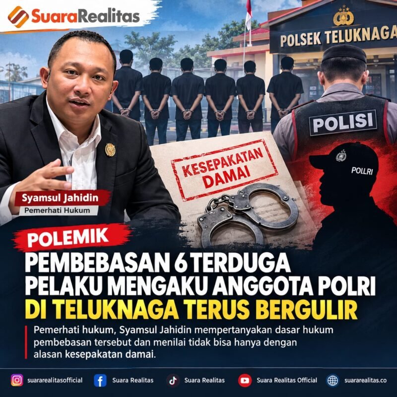 ILUSTRASI - enam terduga mengaku Polisi di Teluknaga dibebaskan, Syamsul Jahidin mempertanyakan dasar hukum kesepakatan damai. (Foto: Suara Realitas).