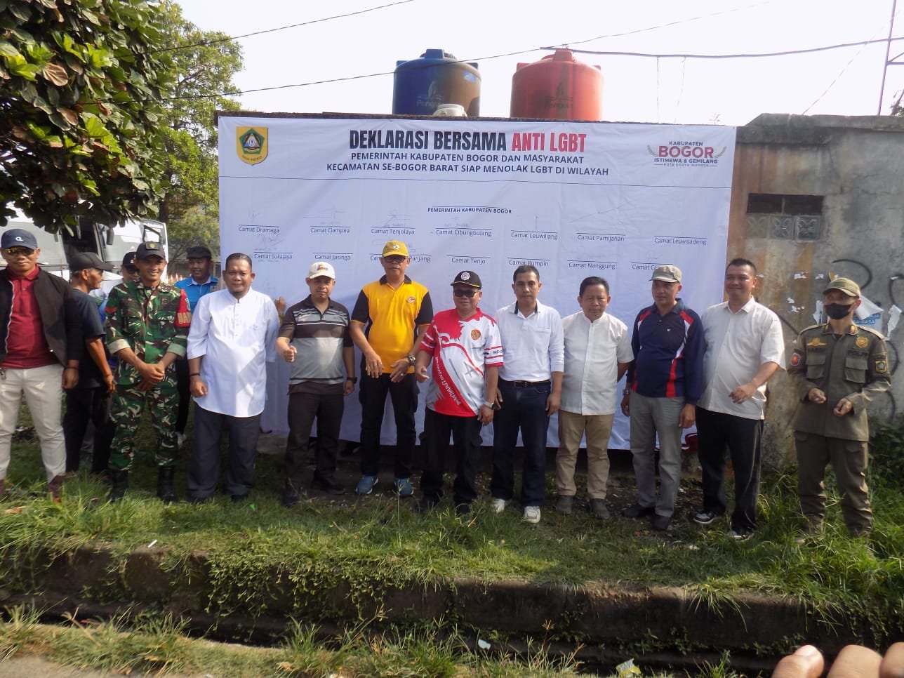 Kegiatan Deklarasi Bersama Anti LGBT di Leuwiliang Diikuti 14 Kecamatan Diwilayah Bogor Barat