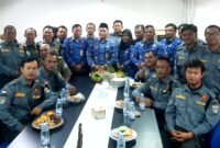 POTRET - latihan 14 hari berbuah predikat Juara 1, Satpol PP Jakarta Utara mengungkapkan rasa syukur atas prestasi Satlinmas Jakut usai menyabet gelar PBB tingkat DKI dengan tasyakuran. (Foto: Istimewa).