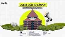 ILUSTRASI - Owrite Goes to Campus di Universitas Indonesia, Sayid Iskandarsyah membuka ruang bagi Talenta Muda Jurnalistik. (Foto: Dok.Owrite.id/Ist).