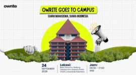 ILUSTRASI - Owrite Goes to Campus di Universitas Indonesia, Sayid Iskandarsyah membuka ruang bagi Talenta Muda Jurnalistik. (Foto: Dok.Owrite.id/Ist).