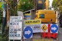 POTRET - PAM Jaya sedang membangun Jaringan Perpipaan SPAM di sepanjang Jalan Malaka - Rorotan, Jakarta Utara. (Foto: Istimewa).