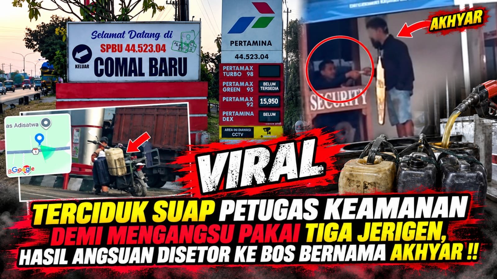 Jalur Khusus? Dugaan Pengangsuan Solar Subsidi Gunakan Jerigen Hingga Setoran ke Security di SPBU Pemalang Mencuat