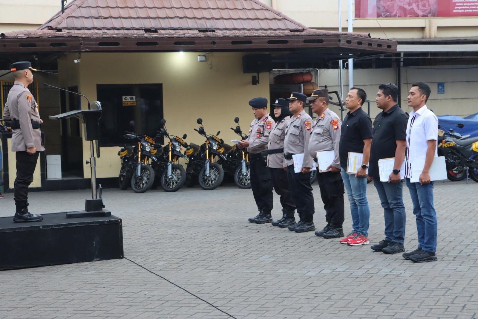 Apel Siaga, Polres Pelabuhan Tanjung Priok Kerahkan 92 Personel untuk Jaga Kamtibmas