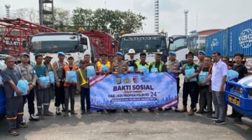 Sambut Hari Jadi Propam ke-24, Sipropam Polres Pelabuhan Tanjung Priok Bagikan 20 Paket Sembako