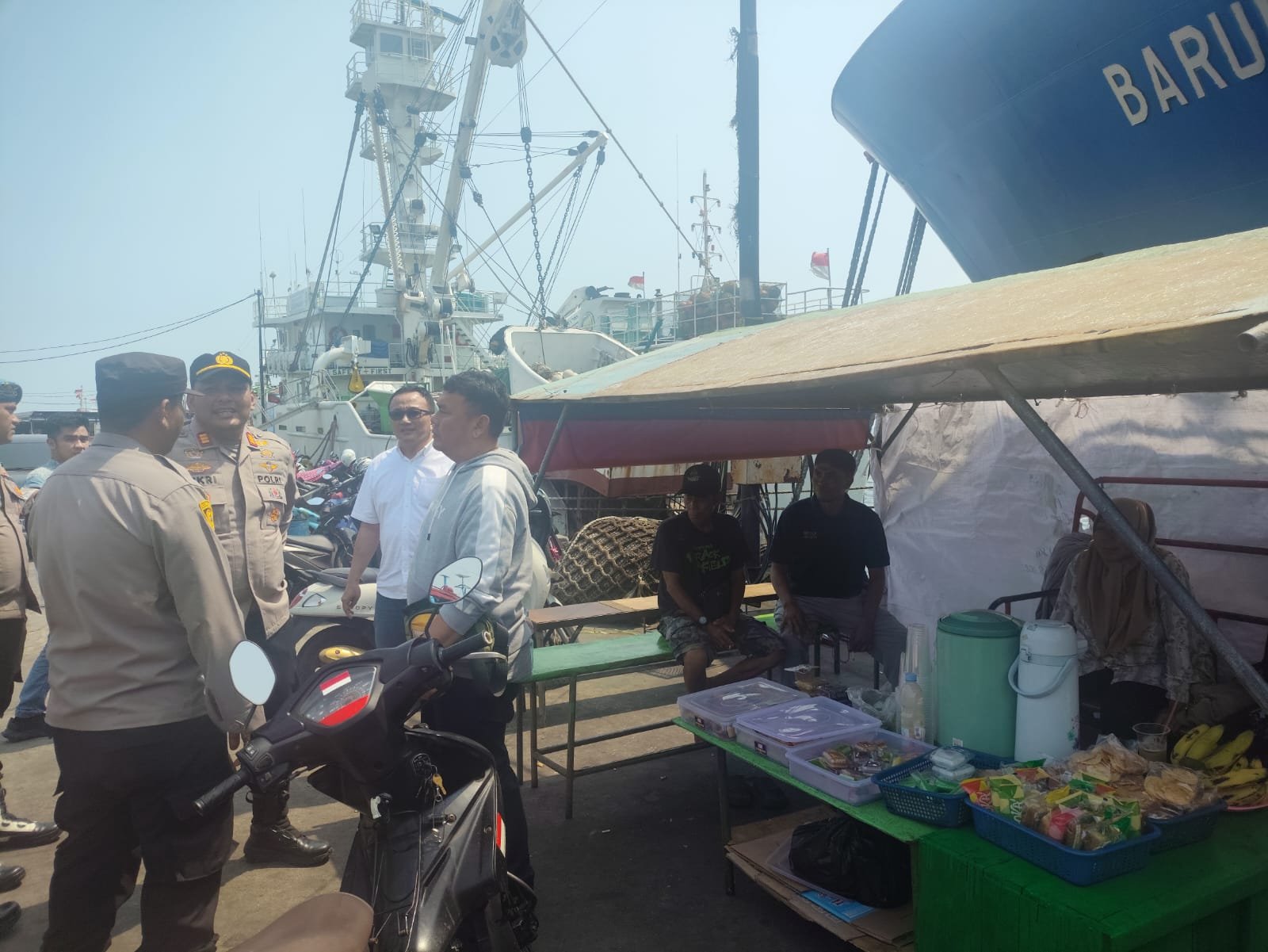 Polres Pelabuhan Tanjung Priok Gelar Jaga Jakarta On The Spot di Muara Baru, Sampaikan Pesan Kamtibmas kepada Buruh