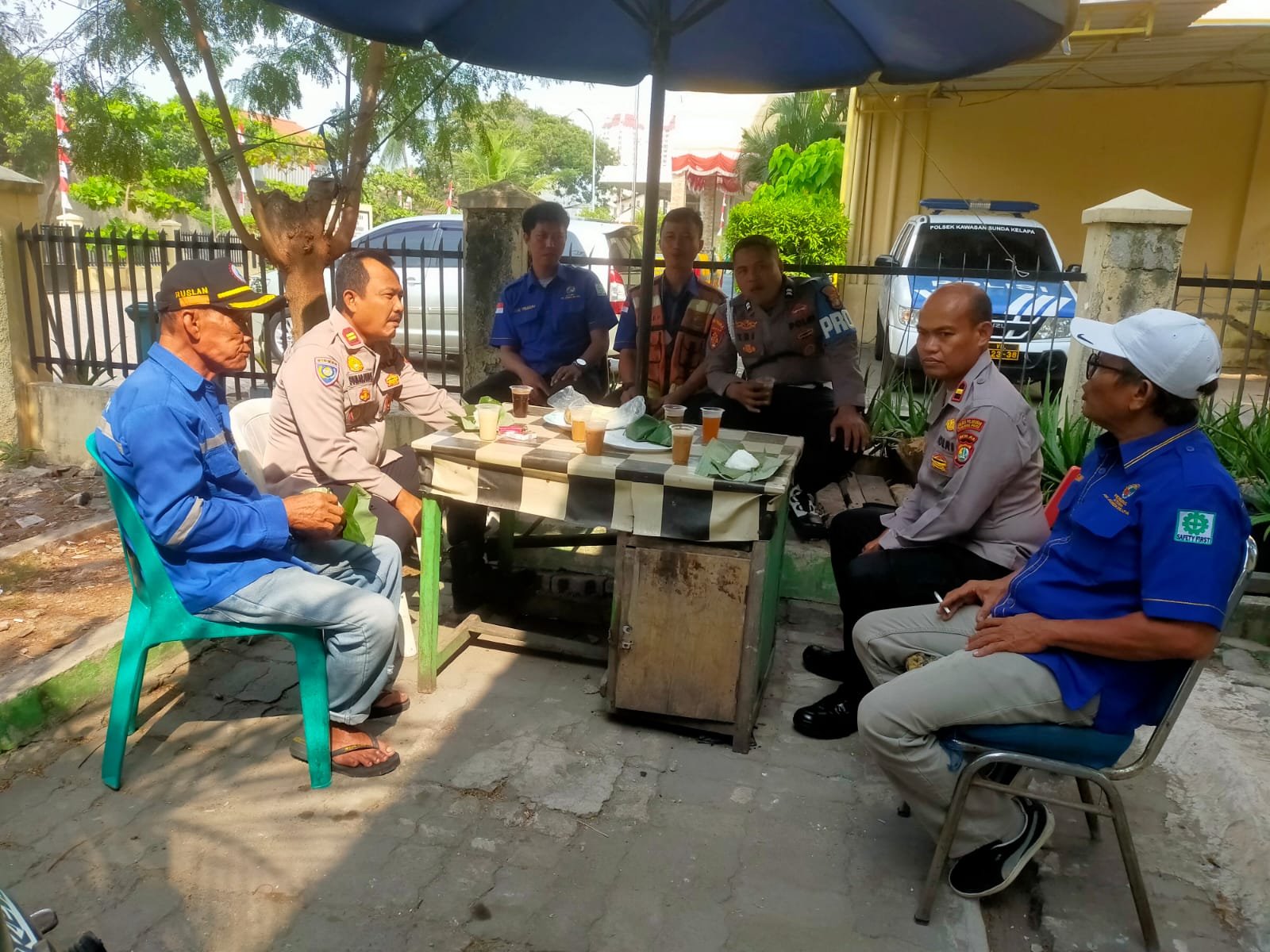 Jaga Kamtibmas di Pelabuhan Sunda Kelapa, Polsek Kawasan Sunda Kelapa Ajak Pengguna Jasa Bersinergi