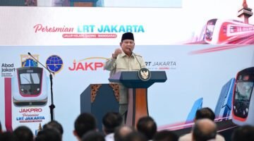 Prabowo Resmikan LRT Jakarta Kelapa Gading–Manggarai, Tarif Rp8 Selama Delapan Hari