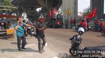 Massa Buruh FBTPI Bergerak Menuju KSO TPK Koja, Sampaikan Lima Tuntutan