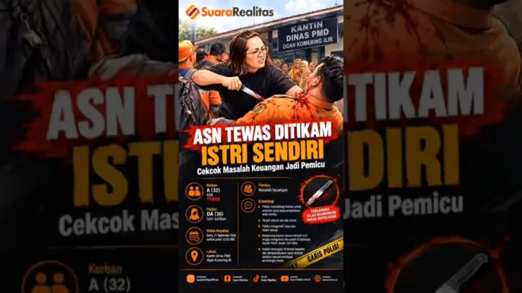 ASN di OKI Tewas Ditikam Istri Sendiri #newsupdate #beritaterkini #viral #viralshorts #viralvideo