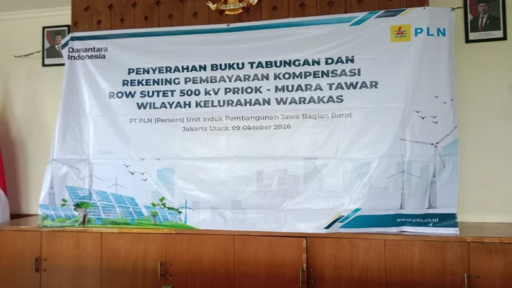 Penyerahan Kompensasi ROW Sutet 500 kV di Warakas, Lurah Tegaskan Peran Kelurahan sebagai Fasilitator