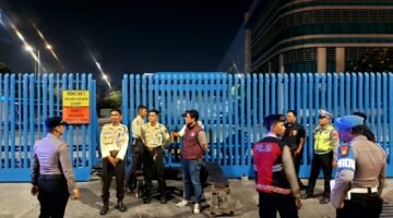 Jaga Wilayah Tetap Kondusif, Polres Pelabuhan Tanjung Priok Sisir Sejumlah Objek Vital