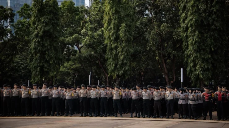 Polda Metro Jaya Kedepankan Pelayanan Humanis dalam Penyampaian Pendapat Buruh di DPR/MPR RI