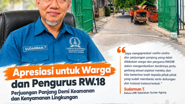 LMK Sunter Agung Dukung Gerbang RW 18, Warga Diminta Utamakan Keamanan dan Akses Darurat