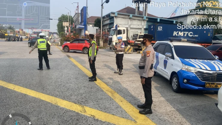 Sipropam Polres Pelabuhan Tanjung Priok, Laksanakan Pengecekan Gatur Lalin dan Apel Pagi. 