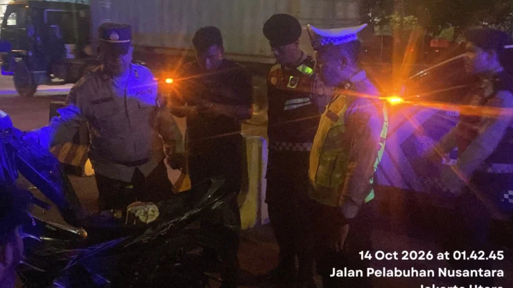 Polres Pelabuhan Tanjung Priok Gelar Patroli Cipta Kondisi dan Strongpoint, Antisipasi Gangguan Kamtibmas pada Dini Hari