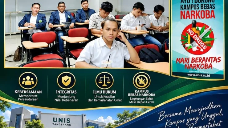 Suarakan Penolakan Narkoba, Mahasiswa Hukum Unis Tangerang Ajak Generasi Muda Bersatu