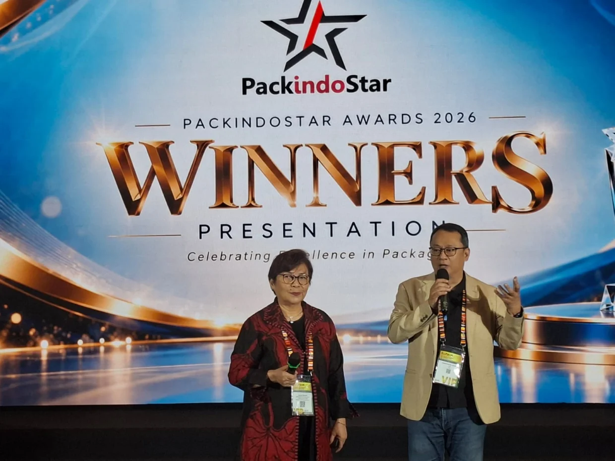 PackindoStar Awards 2026 memberikan penghargaan kepada inovasi kemasan Indonesia, meliputi kemasan kosmetik premium, kemasan minuman kakao berbahan mono PE yang dapat didaur ulang, transformasi kemasan Pringles Mini, dan kemasan multifungsi Dome Delights Set.