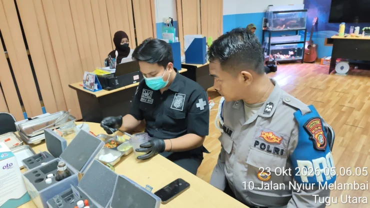 Sipropam Polres Pelabuhan Tanjung Priok Lakukan Pengawasan SPPG Rawa Badak Utara 04, Pastikan Keamanan dan Kelayakan Makanan
