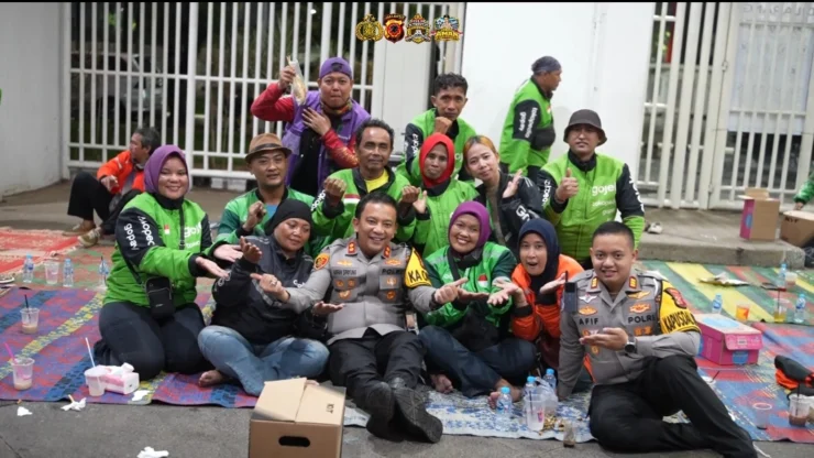 Ngariung Bareng Ojol Kamtibmas, Kapolres Bogor Bangun Kedekatan dengan Pengemudi Ojek Online