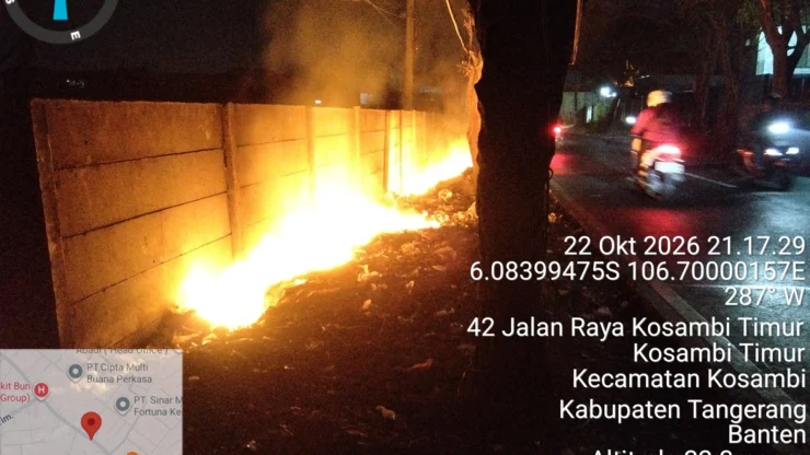 Peringatan Keras! PLT Camat Kosambi dan Kapolsek Teluknaga Ingatkan Bahaya Pembakaran Sampah Sembarangan