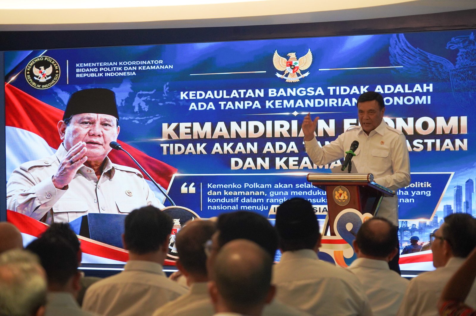 Hadiri Rakornas Kadin, Menko Polkam Ajak Dunia Usaha Perkuat Sinergi Ekonomi, Politik dan Keamanan