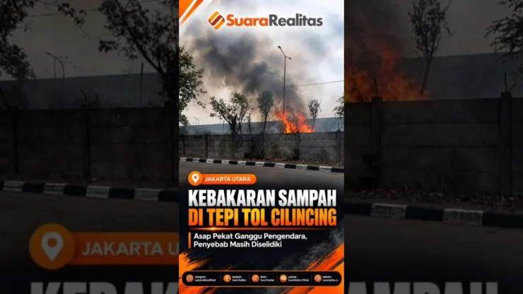 Kebakaran di Tepi Tol Cacing (Cakung-Cilincing #newsupdate #kebakaran #beritaterkini #viralshorts